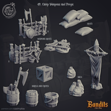 Camp Weapons and Props